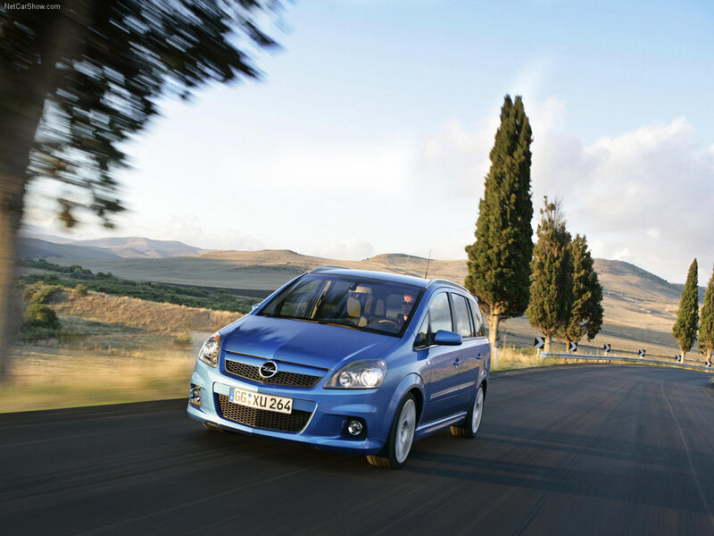 Blue Opel Zafira