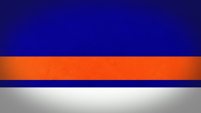 Blue Orange White Stripes — Neutral