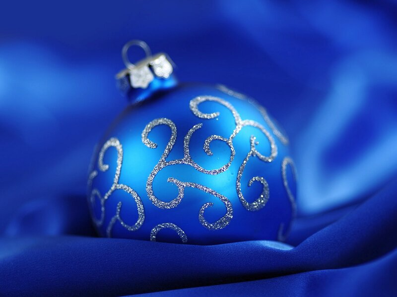 Blue Ornament on Fabric — Calm, Photograph