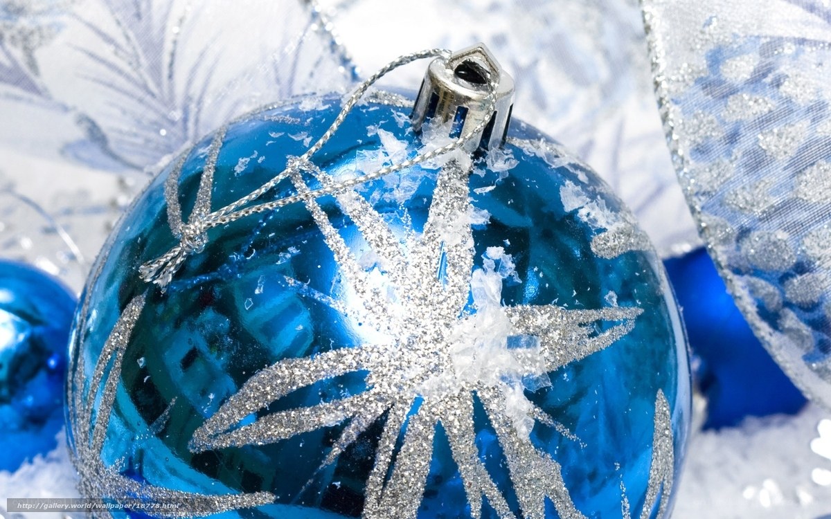 blue ornament with snowflake