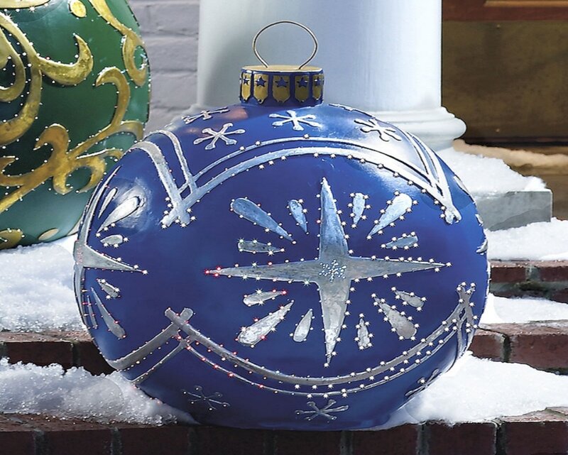 blue ornament with star design