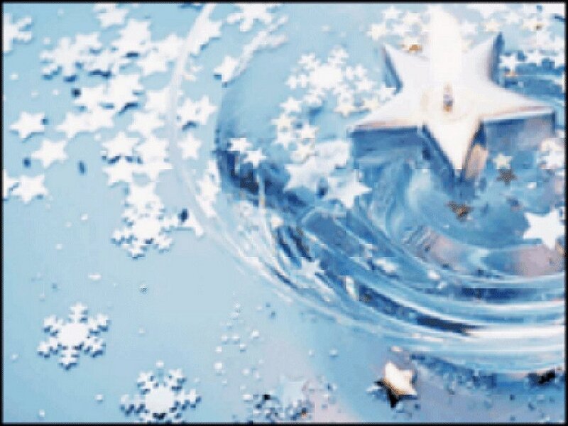 Blue Ornament with Stars