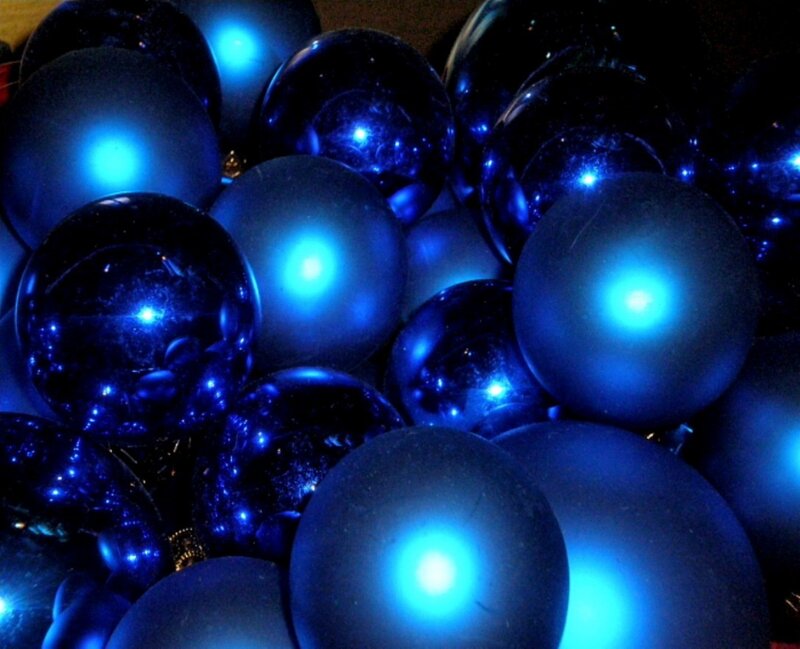 blue ornaments collection
