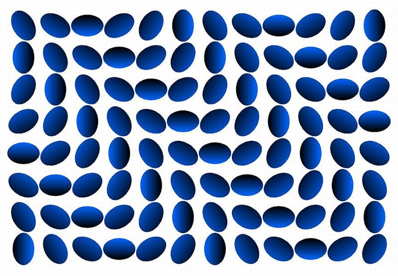 Blue Oval Shapes