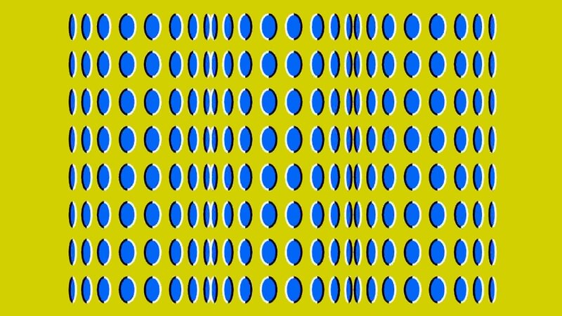 Blue Ovals on Yellow — Hypnotic
