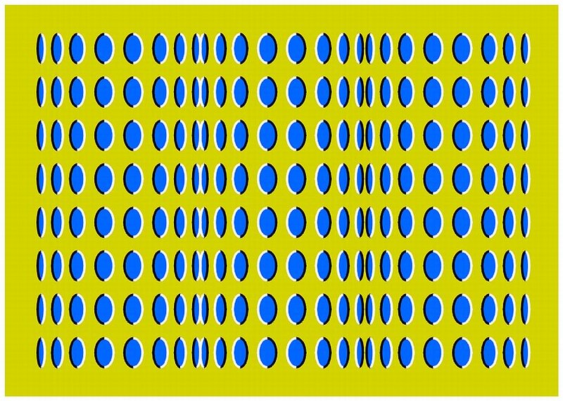 Blue Ovals on Yellow