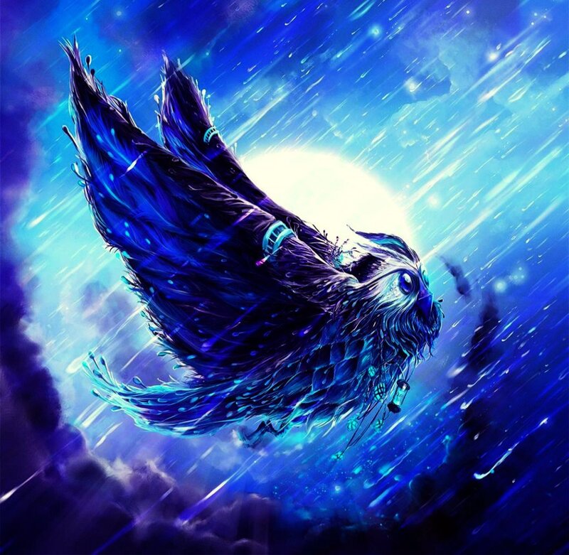 Blue Owl Flying
