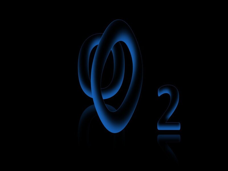blue oxygen molecule symbol