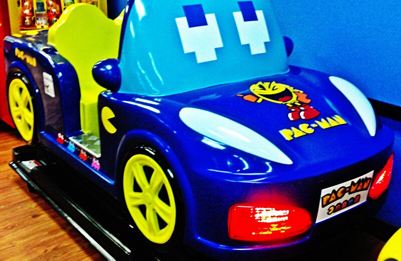 Blue Pac-man Car