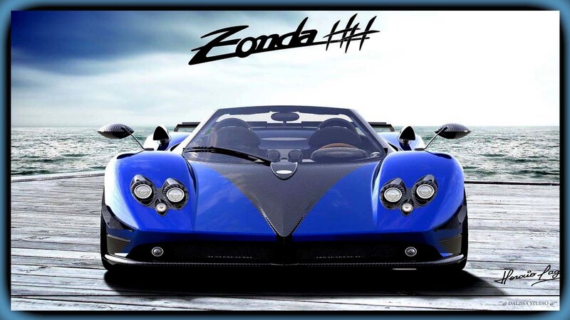 Blue Pagani Zonda Car