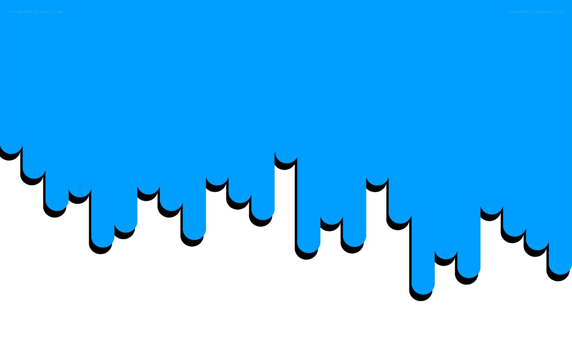 blue paint dripping effect