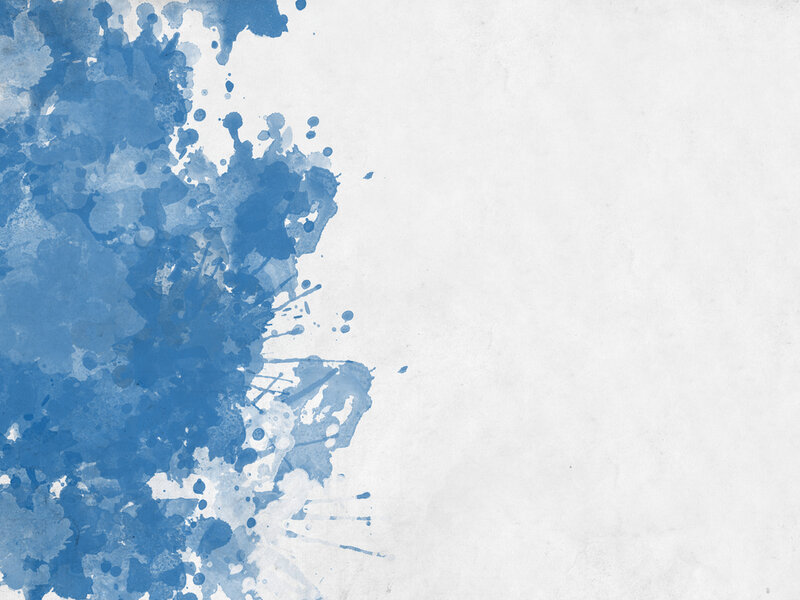 Blue Paint Splatter — Calm