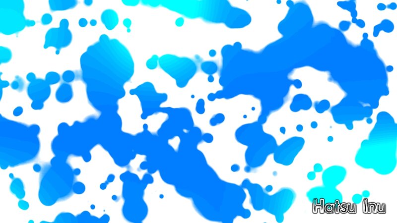 Blue Paint Splatters