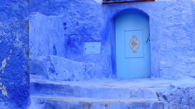 Blue-painted Door — Blue