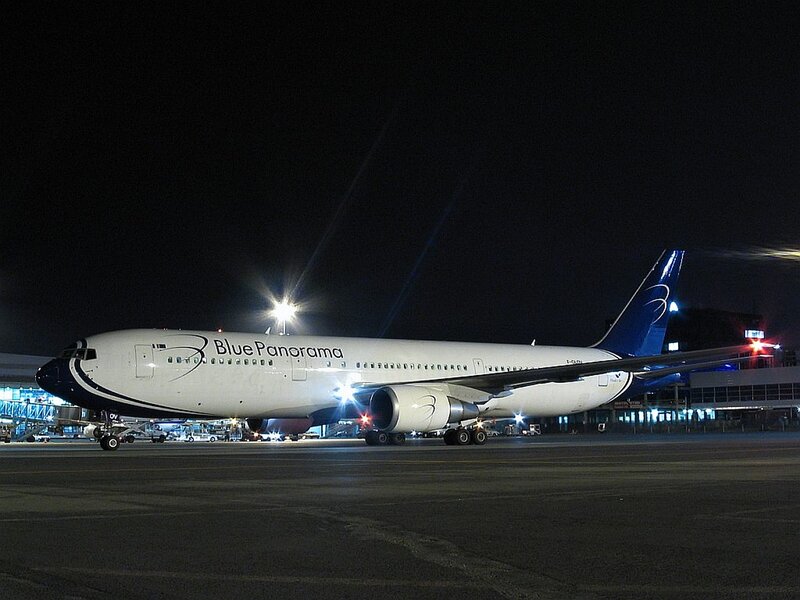 Blue Panorama Airplane