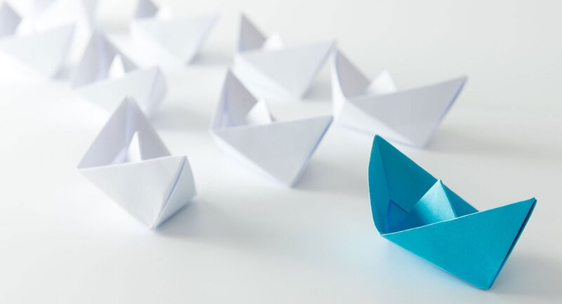 Blue Paper Boat