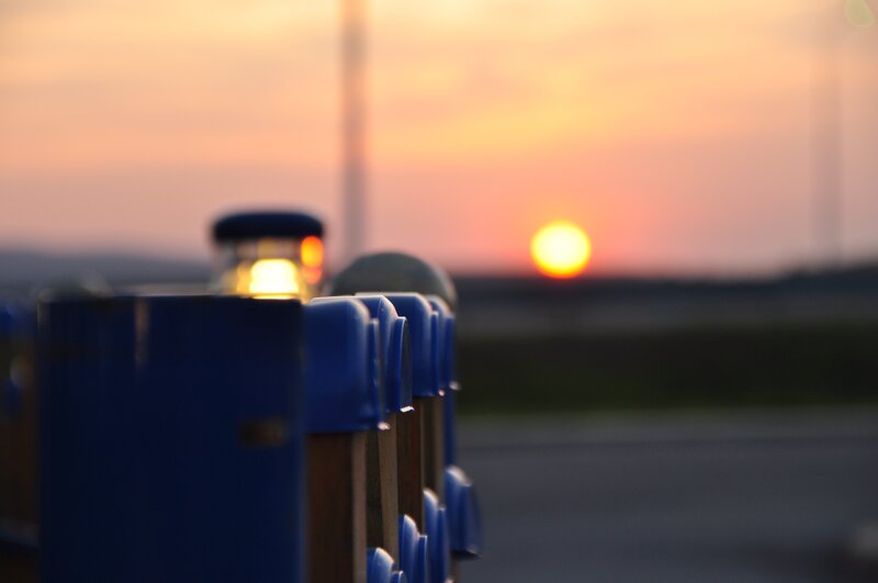 Blue Parking Meters