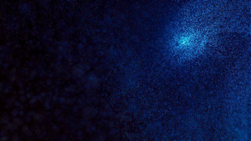 Blue Particle Explosion — Dramatic
