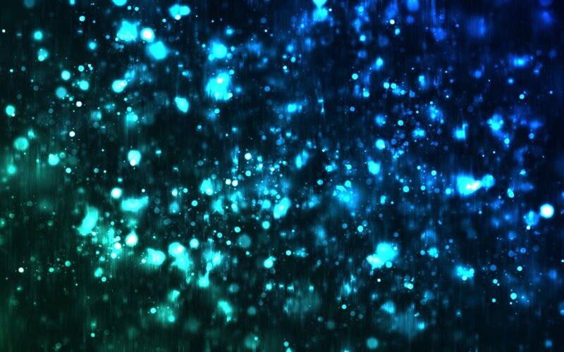 blue particle glow effect