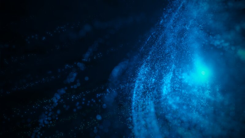 Blue Particle Stream