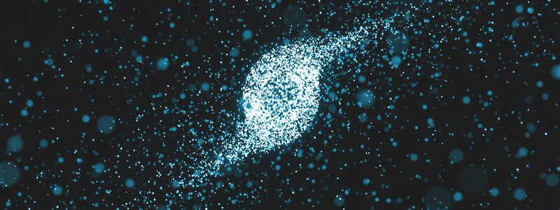 Blue Particle Swirl