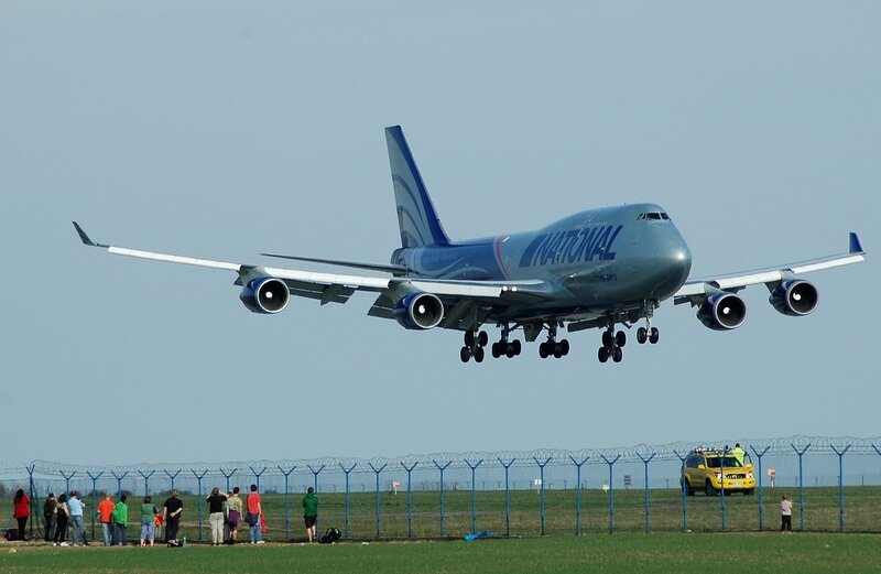 Blue Passenger Airplane