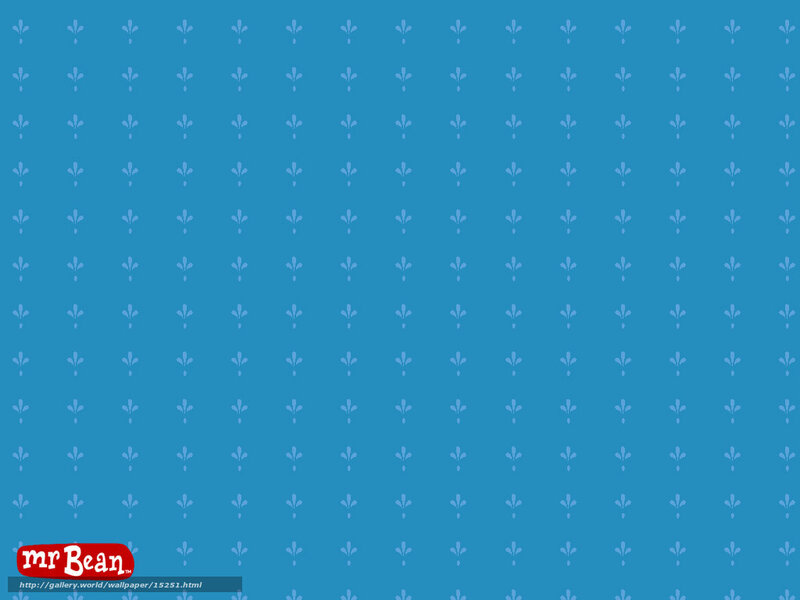blue pattern with Mr. Bean logo
