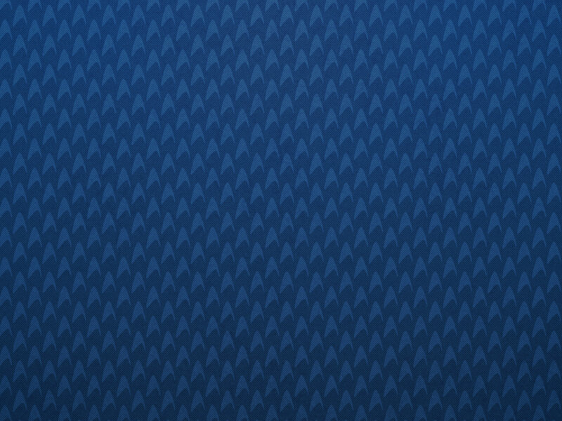 blue pattern with starfleet insignia