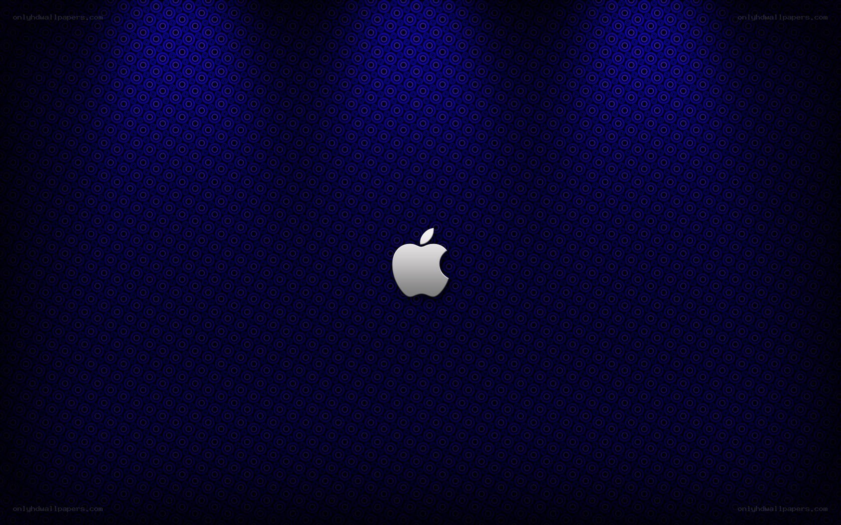 blue patterned apple logo