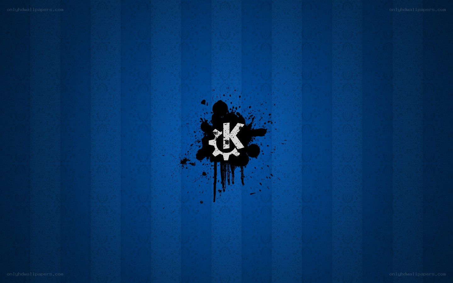 blue patterned background with logo