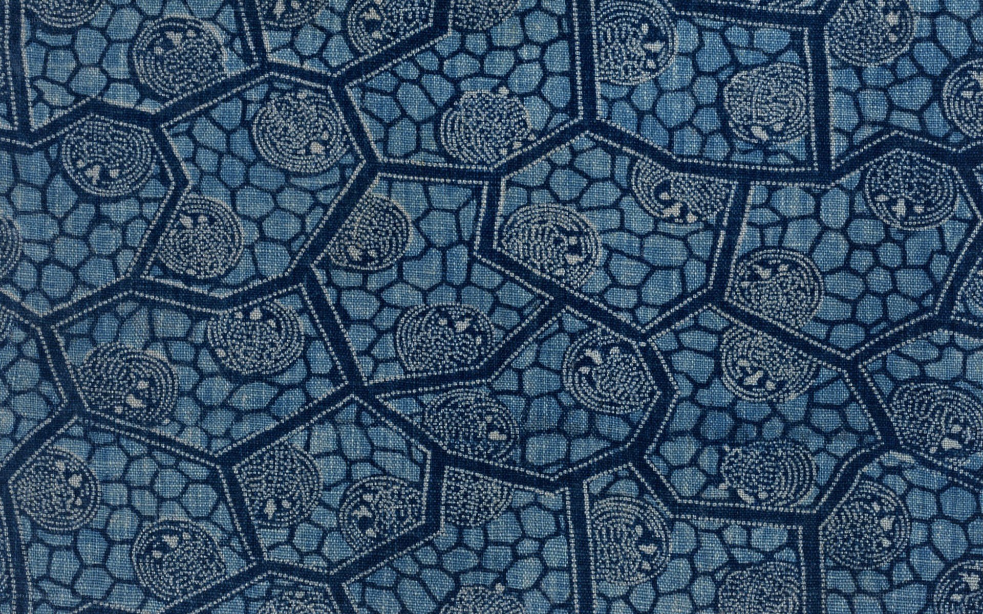 blue patterned fabric texture
