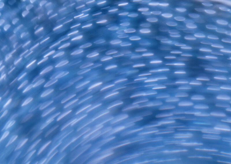 Blue patterned surface