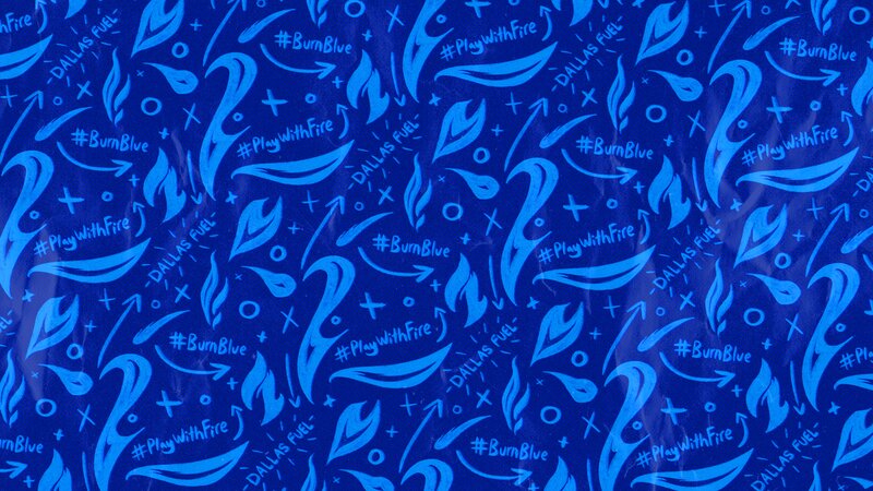 Blue Patterned Surface — Energetic