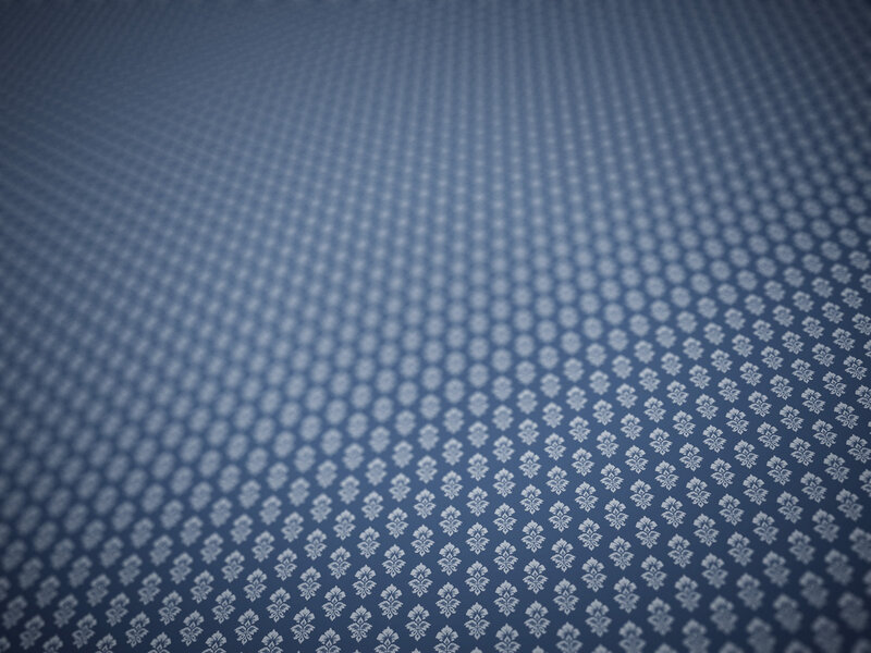 blue patterned surface