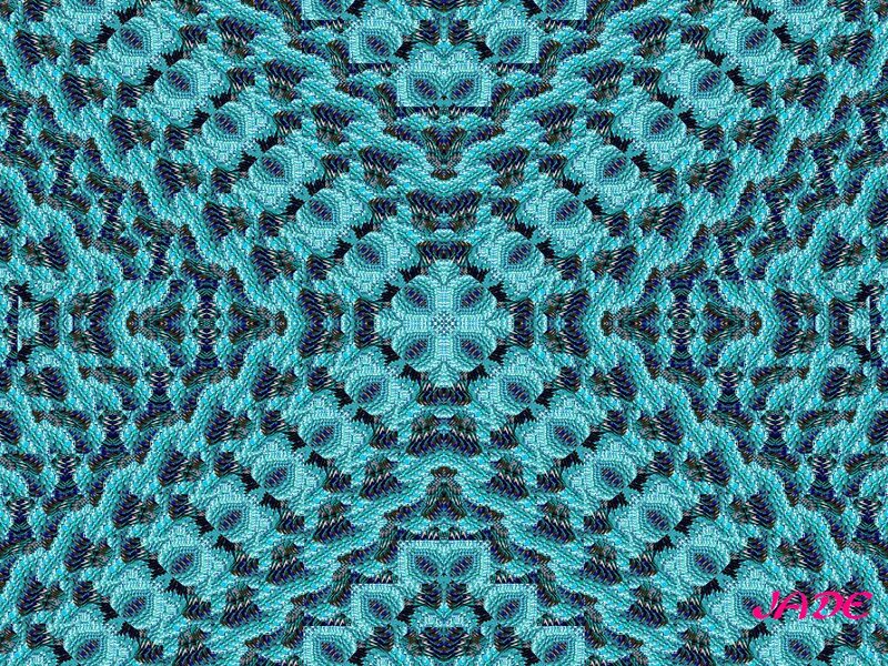 Blue Patterned Textile