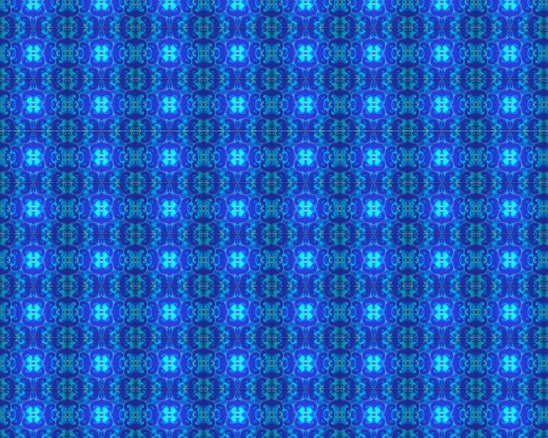 blue patterned tile design
