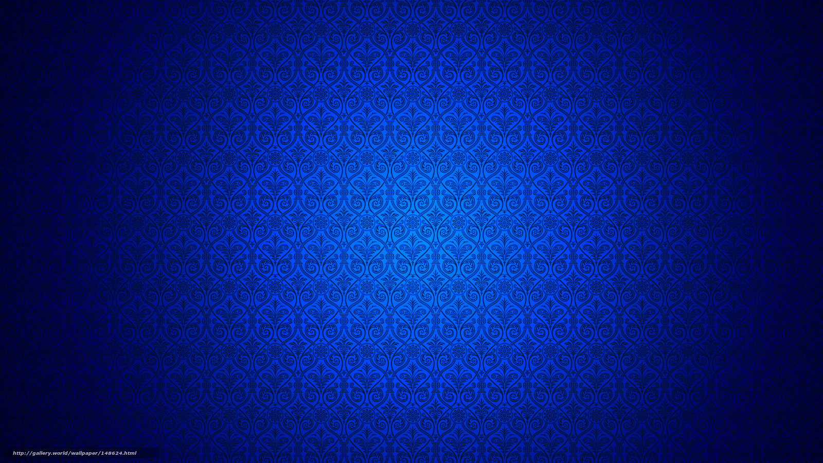blue patterned wallpaper