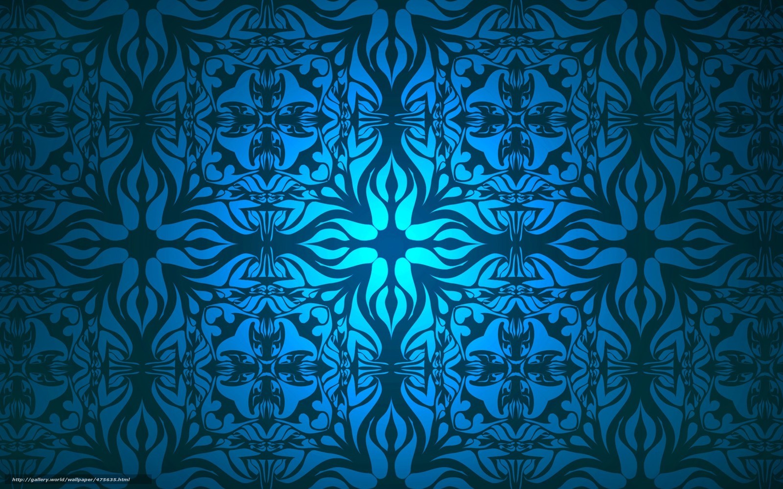 blue patterned wallpaper