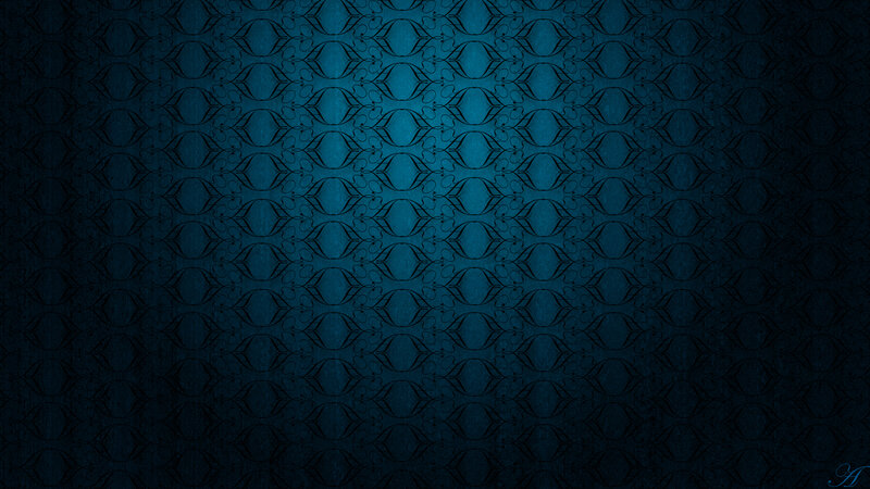Blue Patterned Wallpaper — Dark