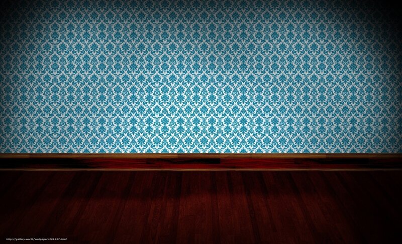 Blue Patterned Wallpaper — Dramatic