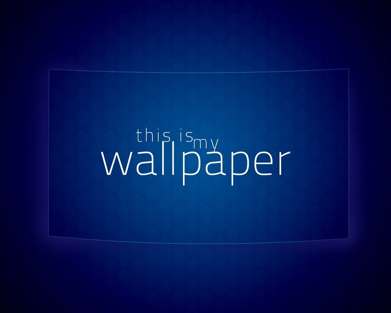 Blue Patterned Wallpaper — Minimalist