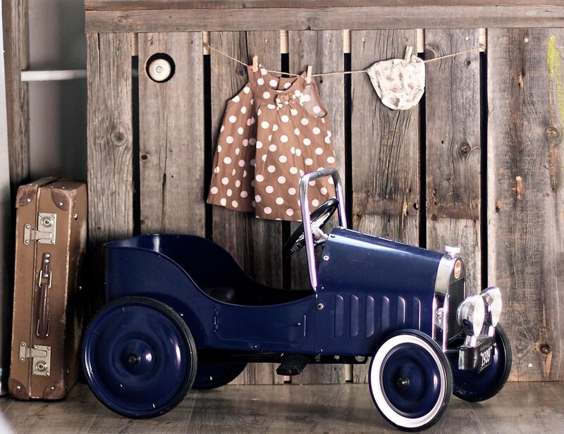 Blue Pedal Car — Nostalgic