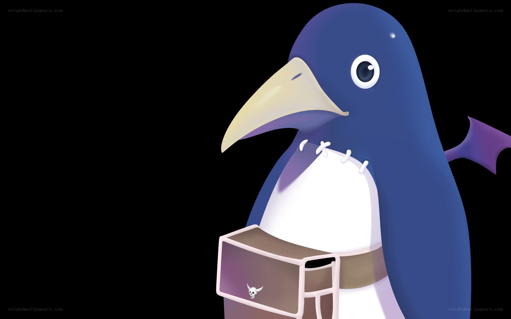 blue penguin character