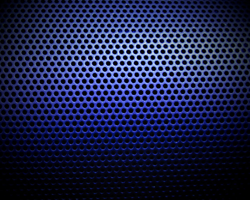 Blue Perforated Metal