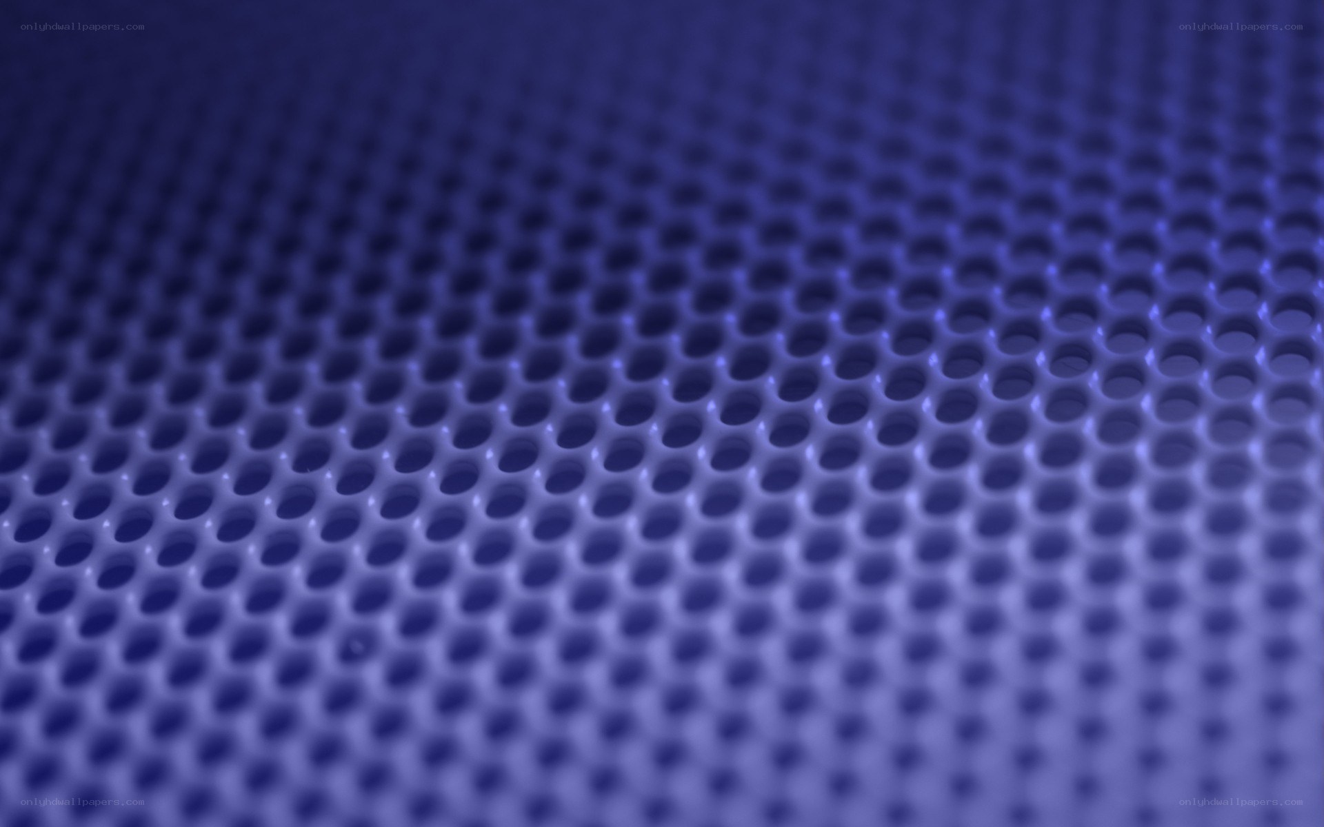 blue perforated surface
