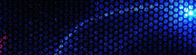 Blue Perforated Surface — Dark