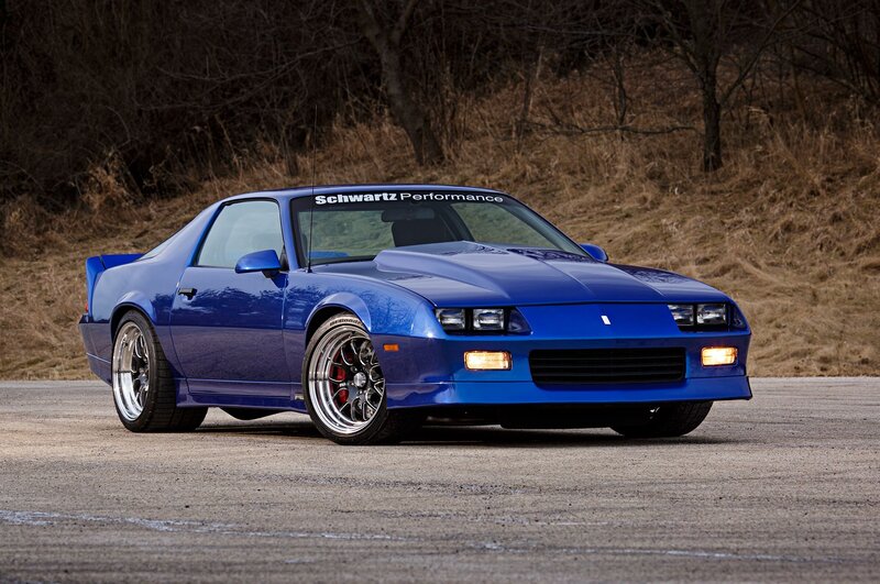 Blue Performance Car — Dramatic
