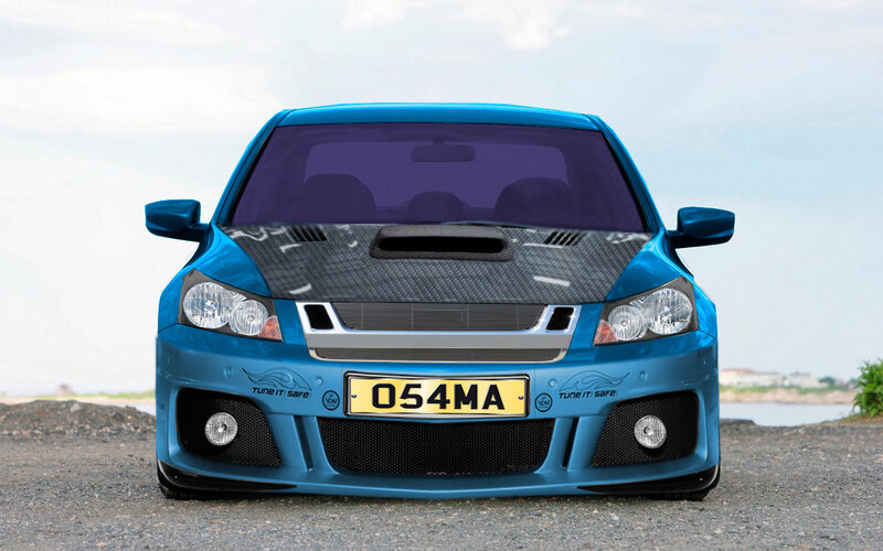 blue performance car
