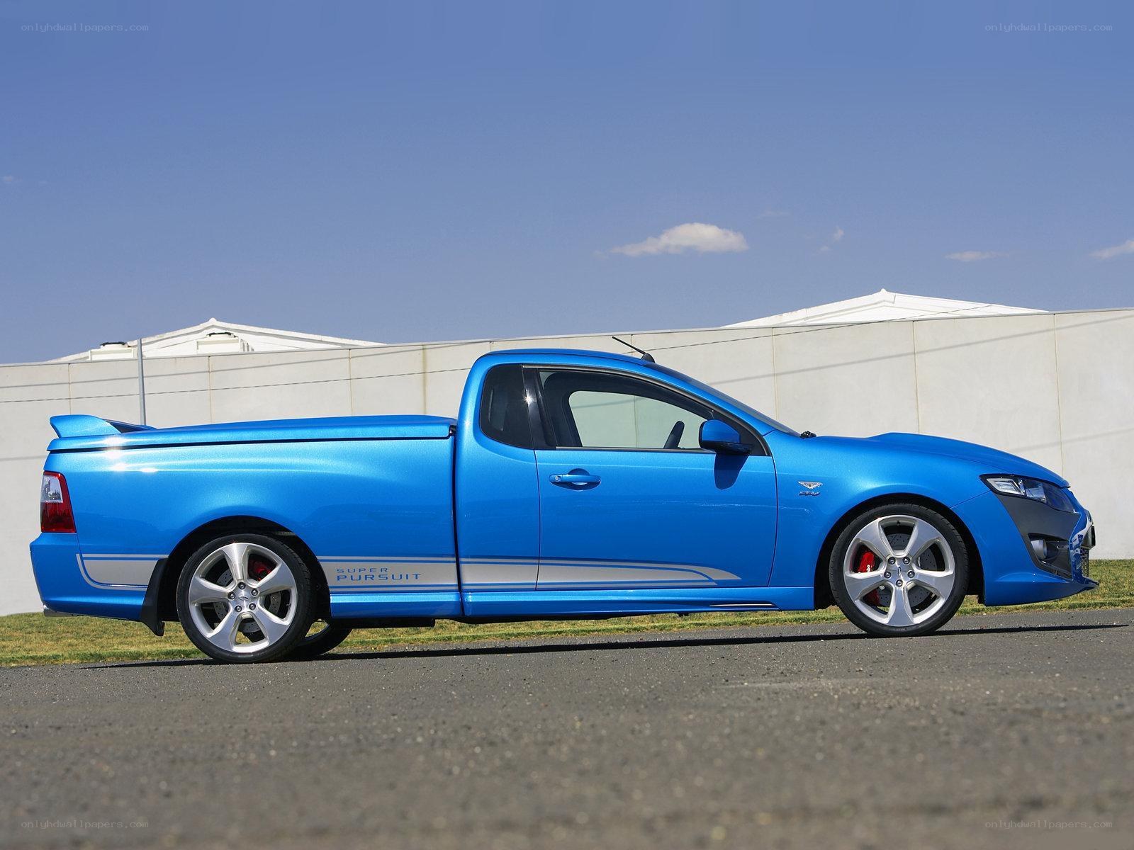 blue performance pickup truck