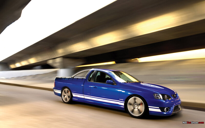 blue performance pickup truck